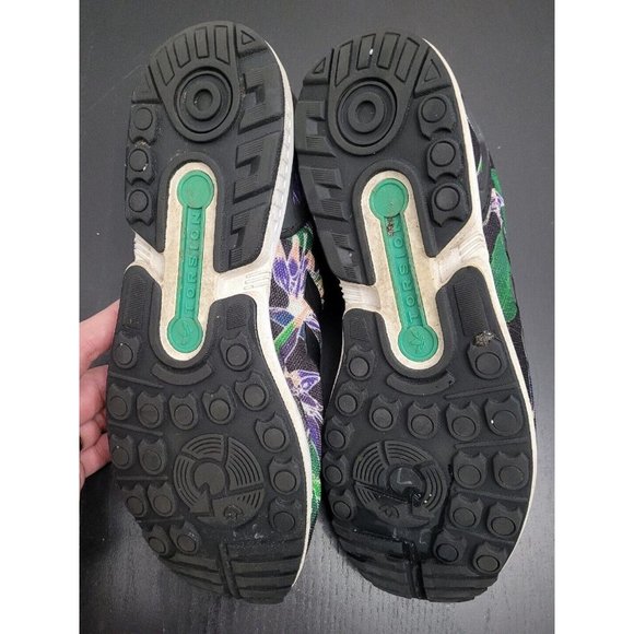 Adidas Originals ZX Flux Hawaiian Black White B34518 Men's Lace Up Sneakers 11.5 - Picture 6 of 7